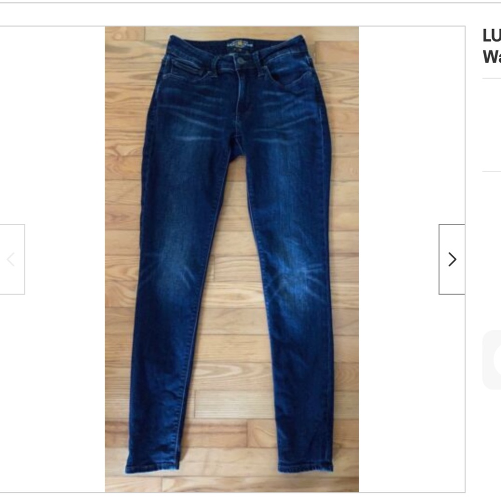 LUCKY BRAND Sasha Super Skinny Stretch Dark Wash Jeans